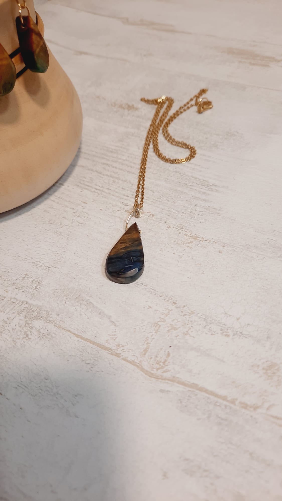 collier goutte de vie - féminin – bijou artisanal léger et élégant – Image 3