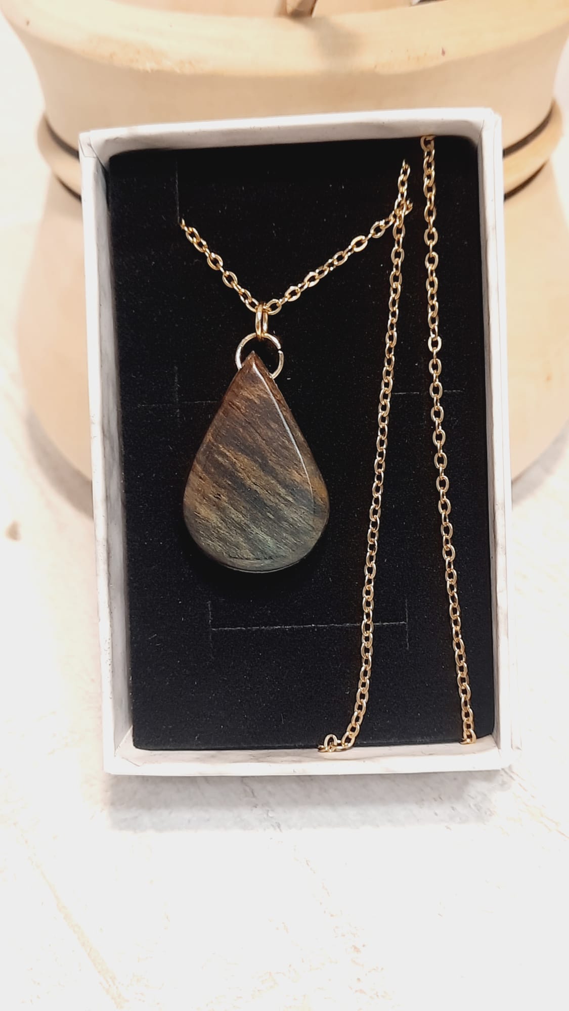 collier goutte de vie - féminin – bijou artisanal léger et élégant – Image 2
